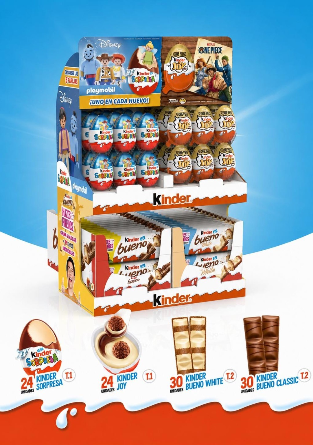 Expositor Kinder Sorpresa, Joy y Bueno