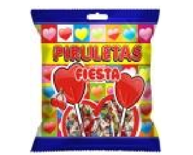 Piruleta Cereza Corazon 15u 91g Fiesta