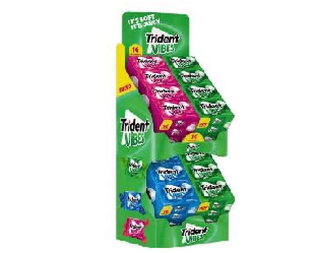 Expositor Chicle Trident Pack Vibes 4X16 PVP 1€