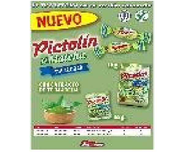 Caramelo Pictolin Te Matcha sin azúcar 65g 12U