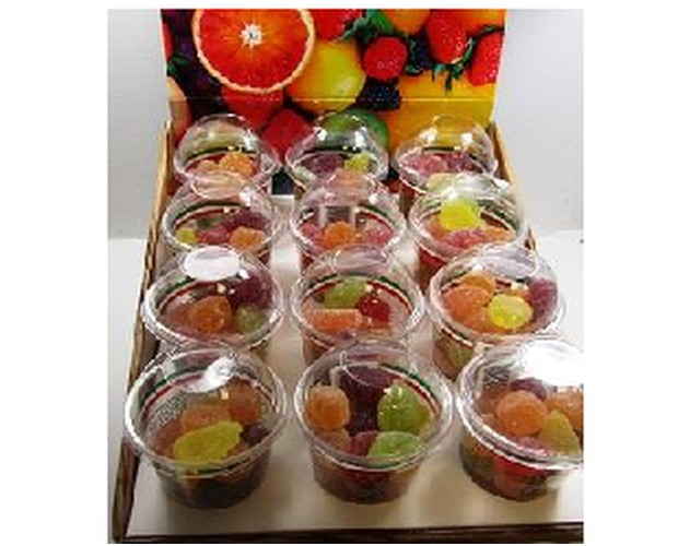 Vasos Gominola Fruta 12U.