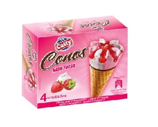16100- Cono Nata Fresa Pack 4X125ml 6U