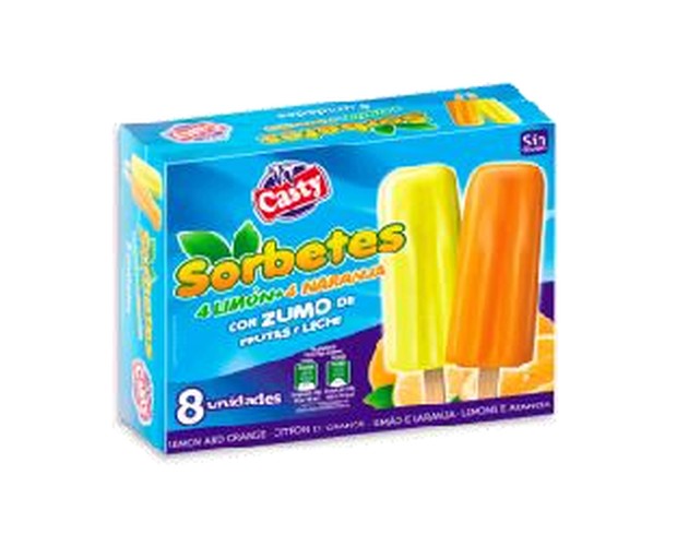 16307-Sorbete Surtido 4Limon+4.Naranja 8X70ml 5U