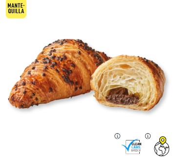 Croissant Relleno de Cacao y Avellana 90g