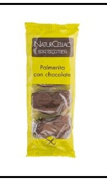 Palmera de chocolate sin gluten 200 g Naturceliac