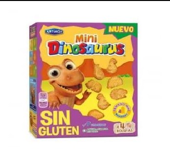 Mini Dinosaurus sin gluten 160 g