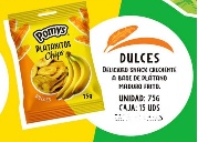 Platanitos Chips Dulces 15U 75G Pomys