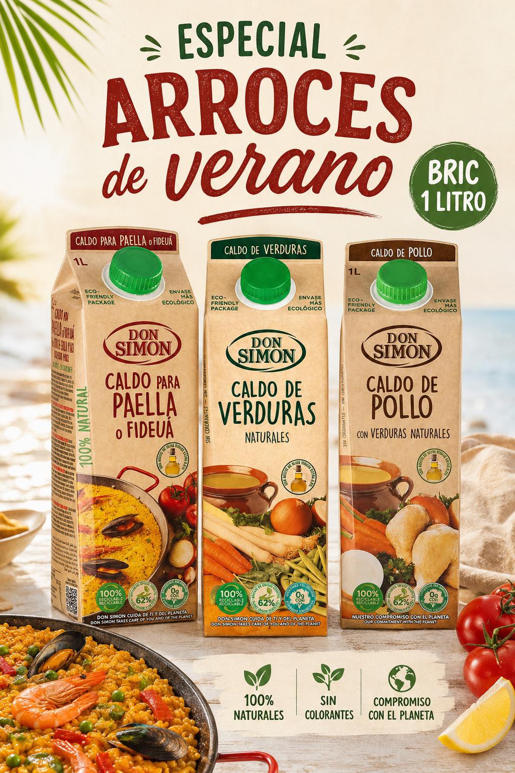 Caldos para arroces